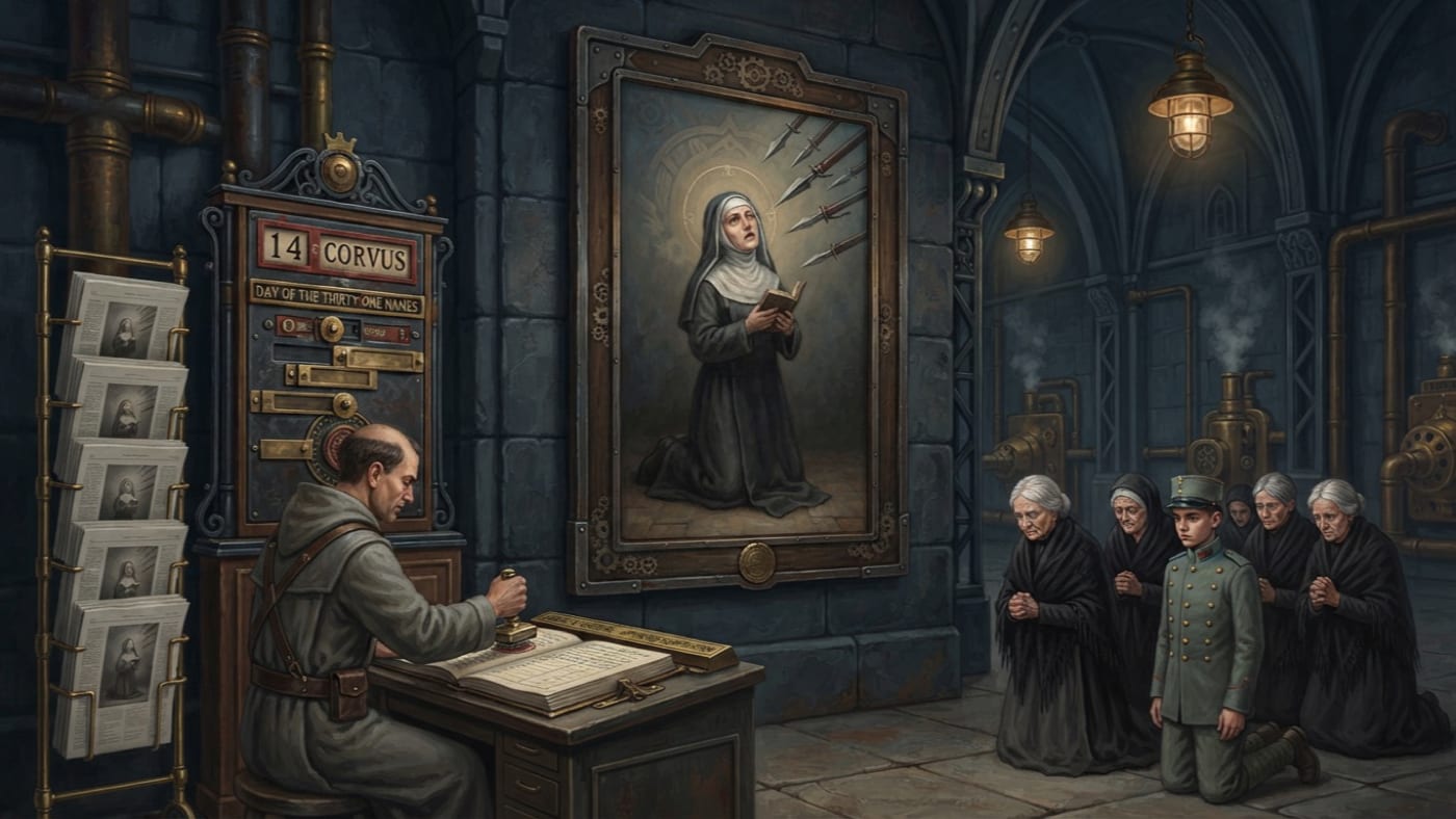 Feast of Saint Margaux — Feast of Saint Margaux, rendered as oil-painting.