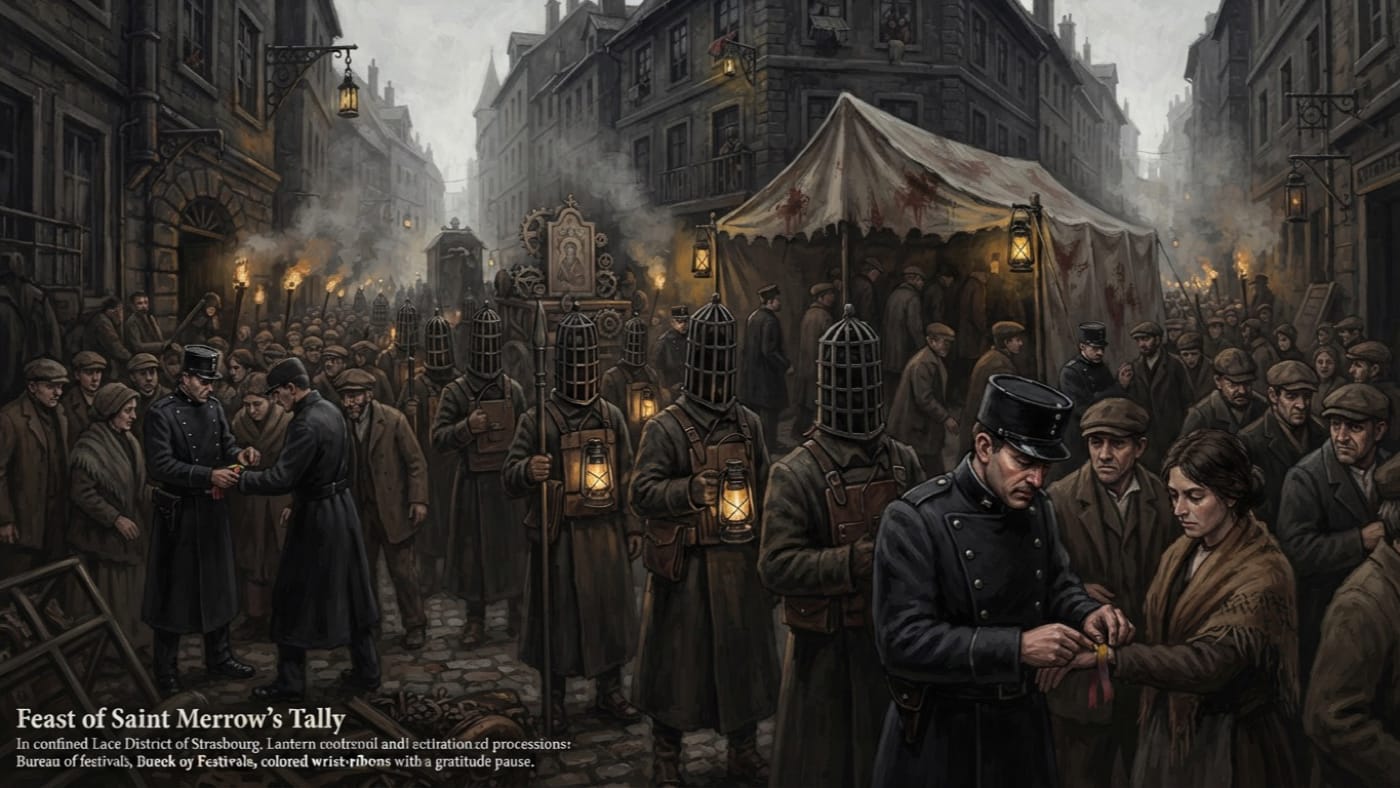 Feast of Saint Merrow’s Tally — Feast of Saint Merrow’s Tally, rendered as oil-painting.