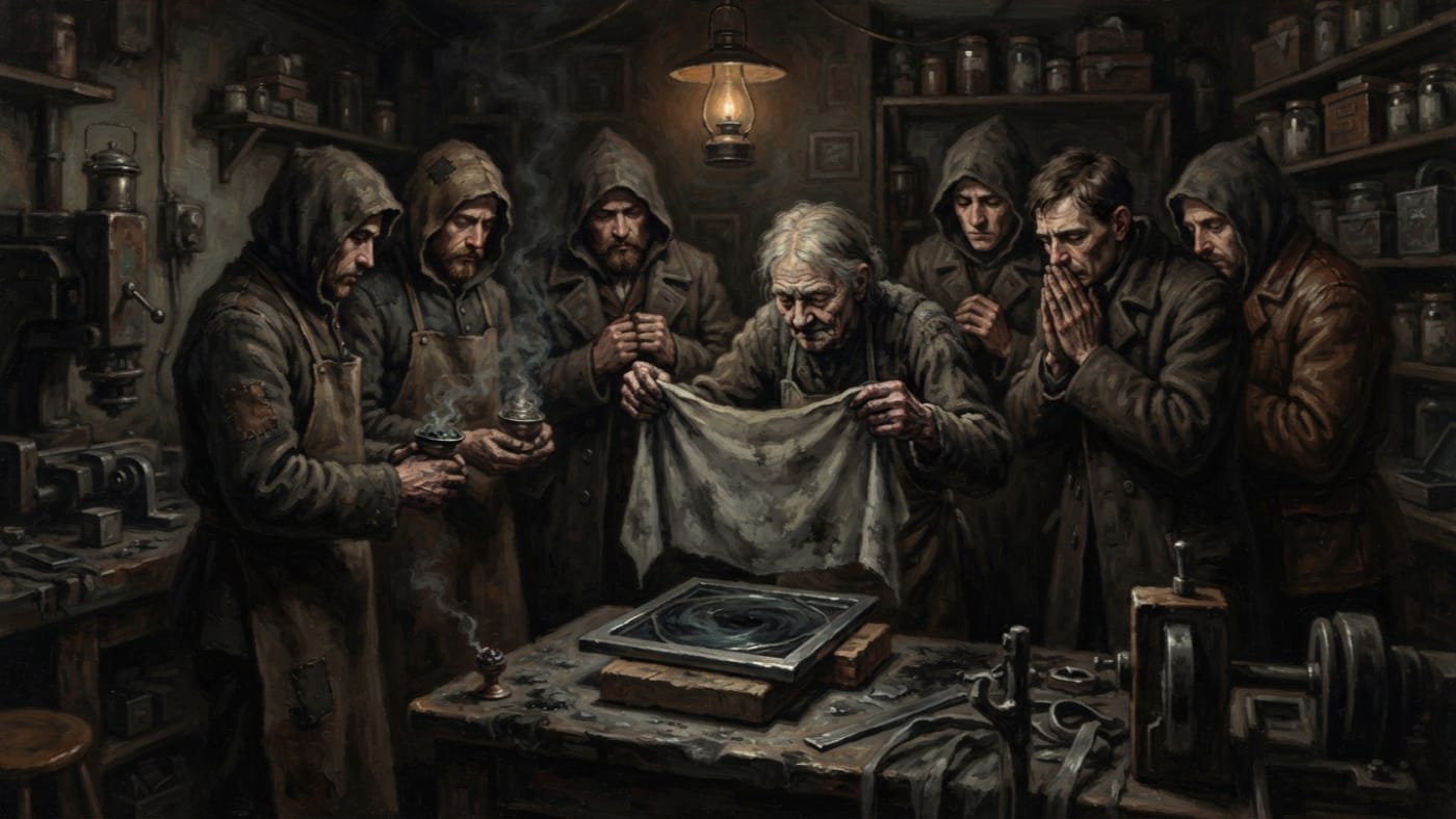 Feast of Silenced Tongues — Feast of Silenced Tongues, rendered as oil-painting.