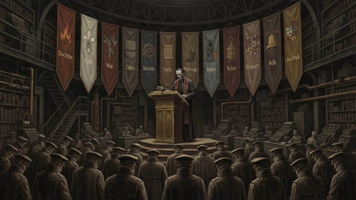 Feast of the Ledger — Feast of the Ledger, rendered as oil-painting.