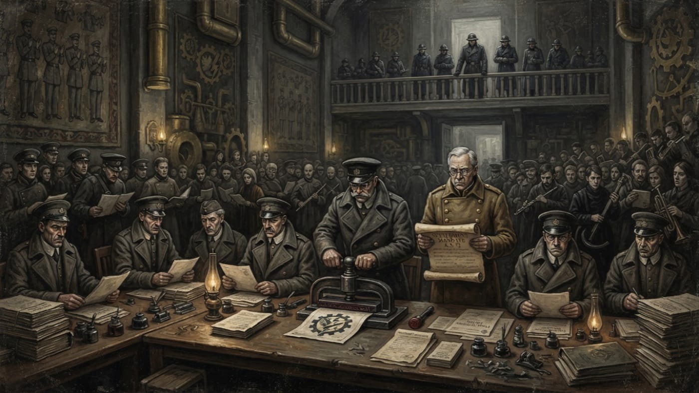A.S. 72 Festival Licensing Settlement — A.S. 72 Festival Licensing Settlement, rendered as oil-painting.