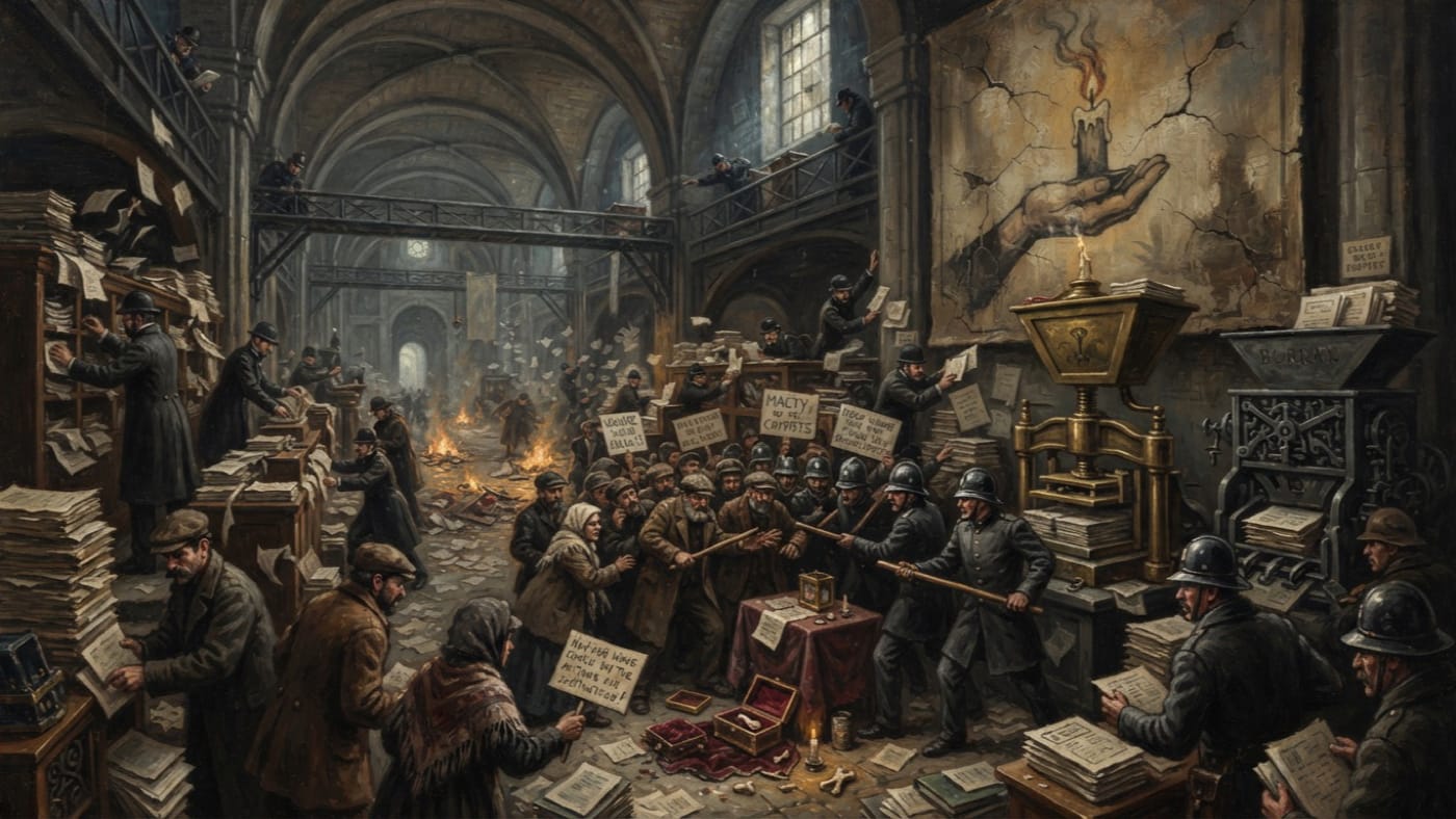 False Finger disturbances — False Finger disturbances, rendered as oil-painting.