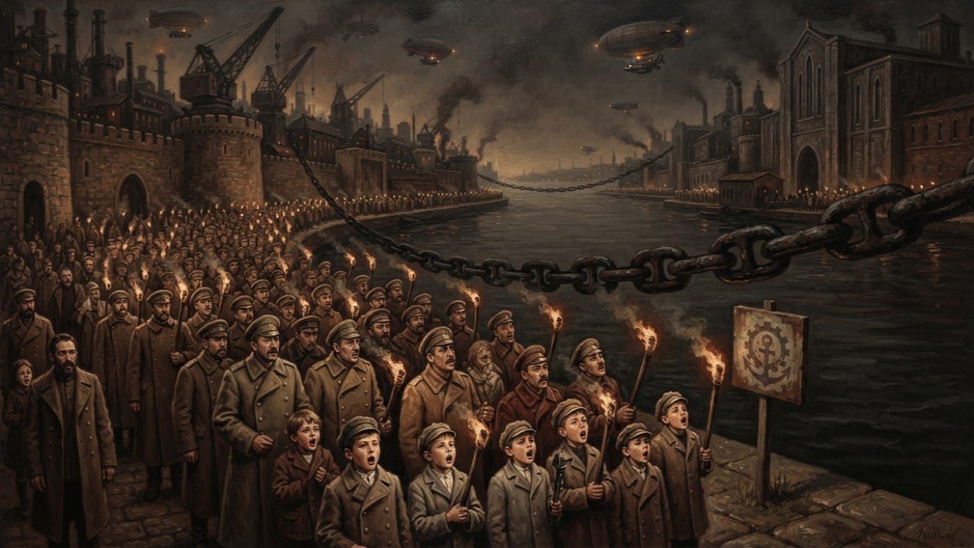 Feast of the Burning Chain — Feast of the Burning Chain, rendered as oil-painting.