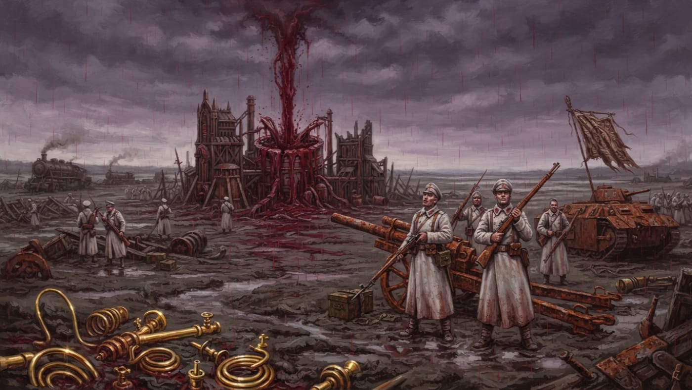 Festival of Worms — Festival of Worms, rendered as oil-painting.