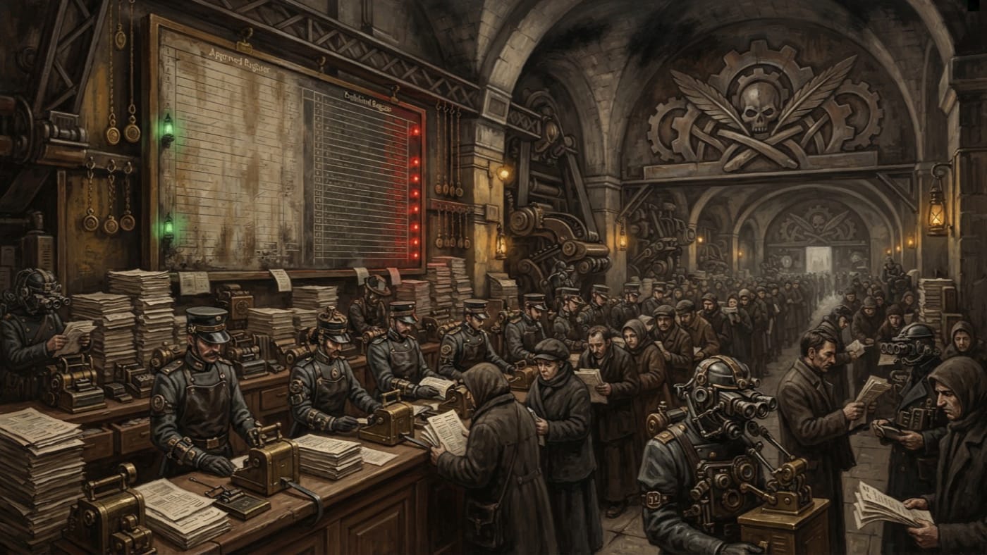 Festival Permit Office, Lyon — Festival Permit Office, Lyon, rendered as oil-painting.