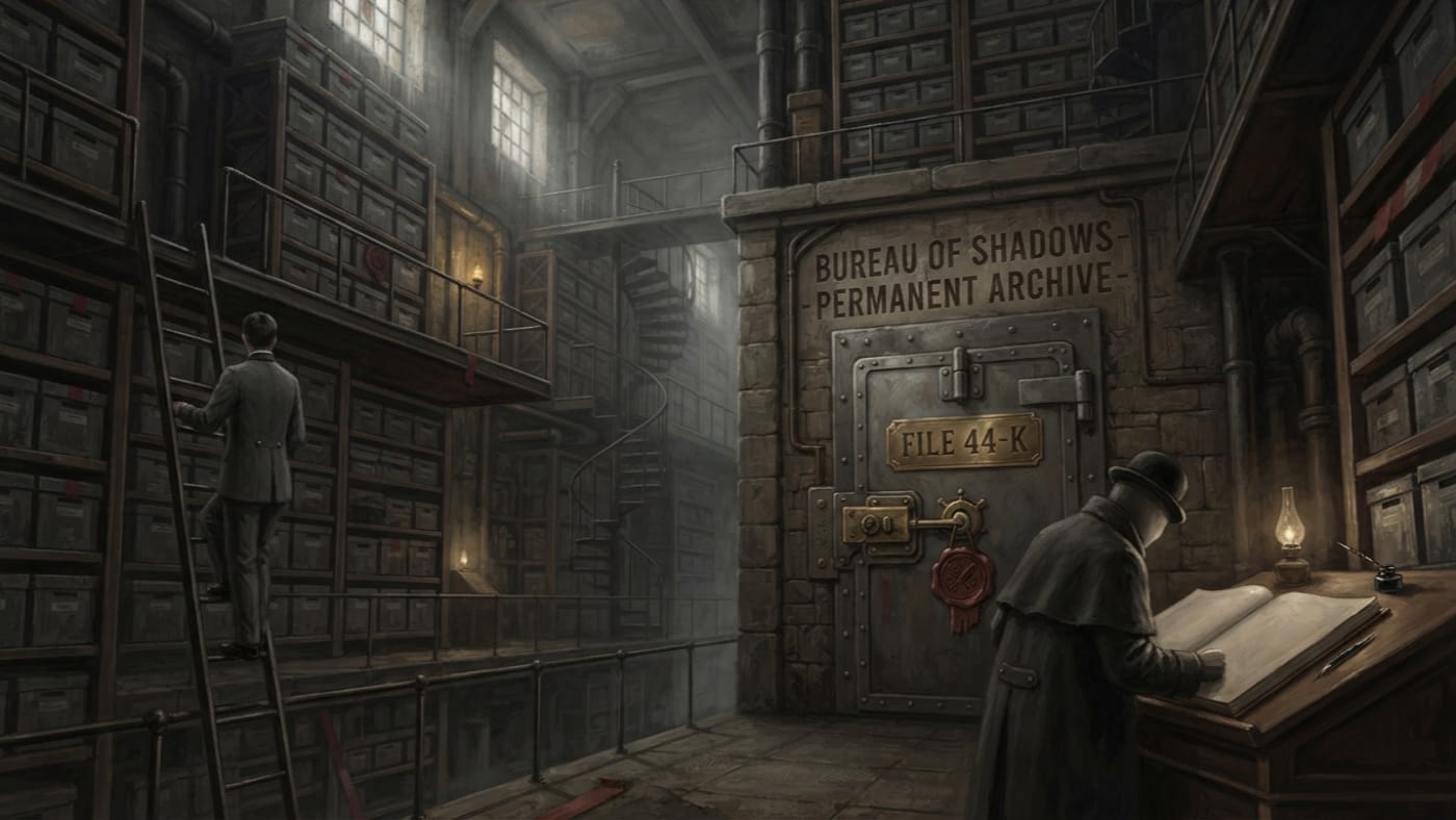File 44-K — File 44-K, rendered as oil-painting.