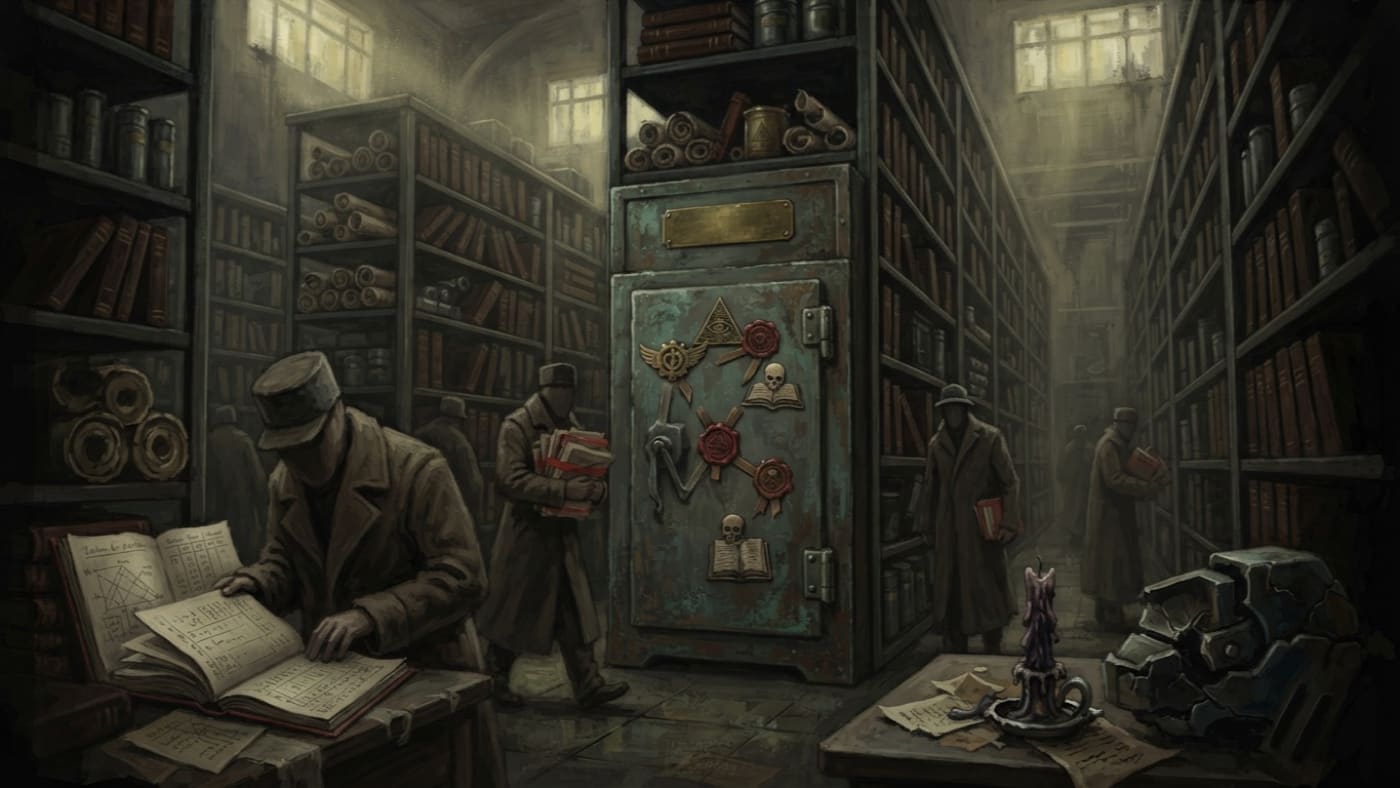 File 88-K/Shrine — File 88-K/Shrine, rendered as oil-painting.