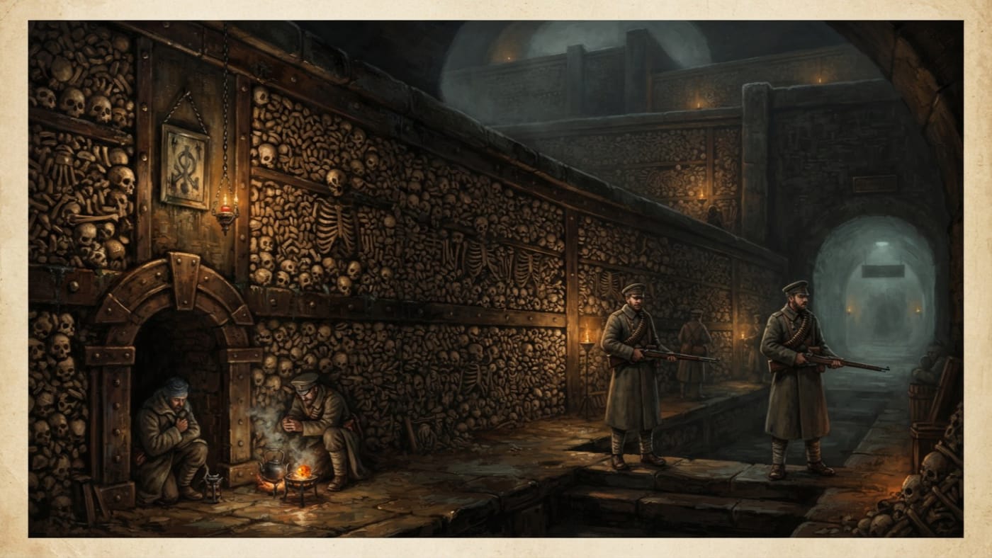 First Ossuary Ring — First Ossuary Ring, rendered as oil-painting.