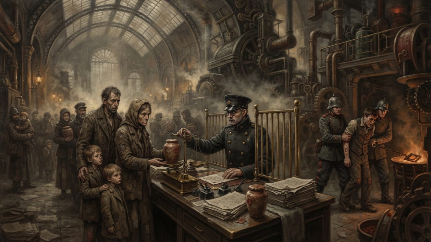 Festival of Ash Debts — Festival of Ash Debts, rendered as oil-painting.