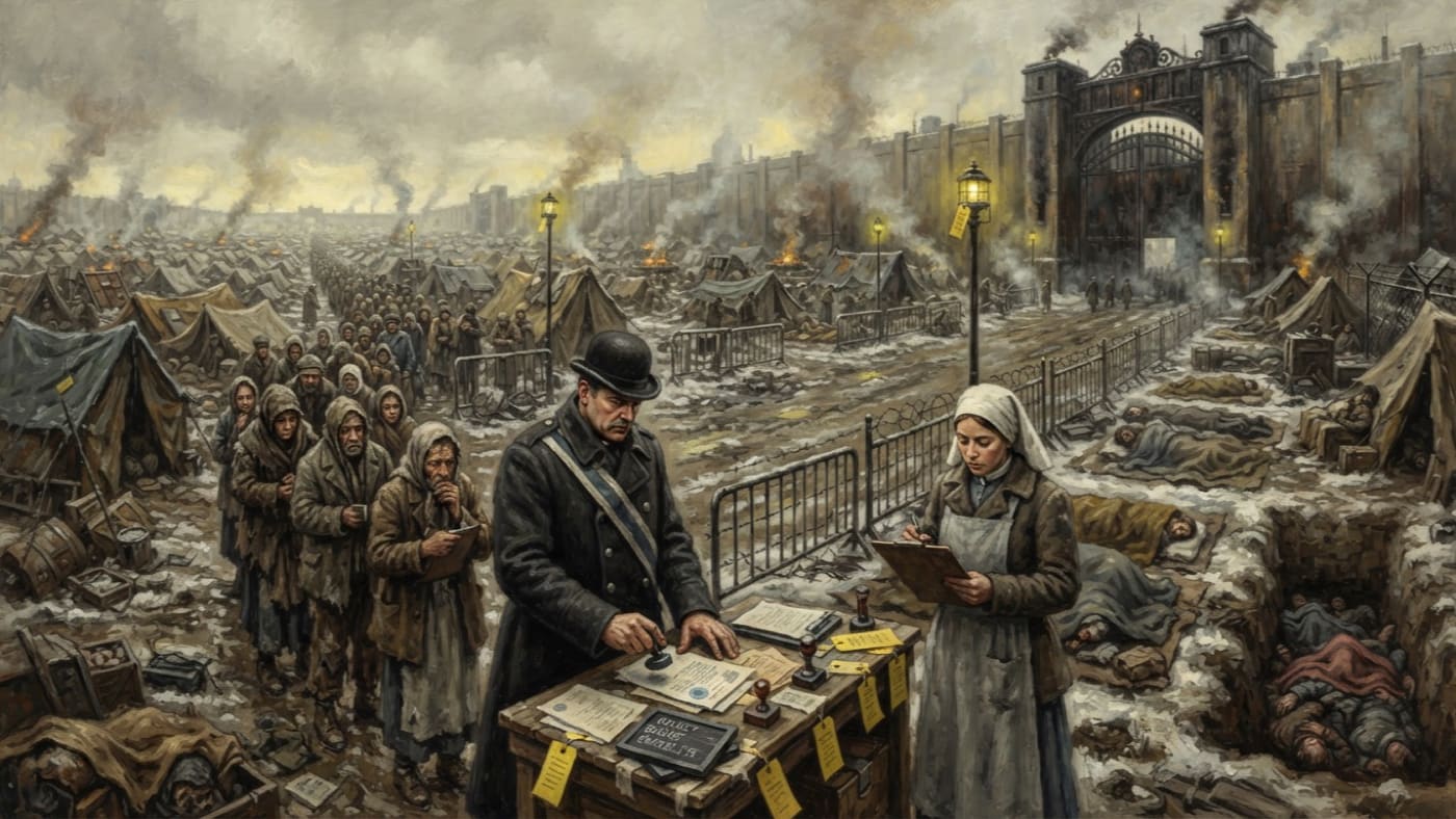 First Quarantine Winter — First Quarantine Winter, rendered as oil-painting.