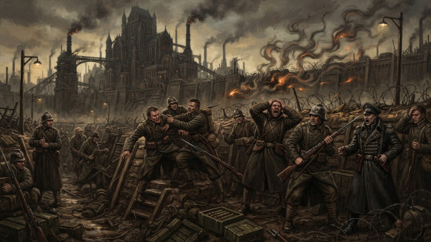 Flame-Tongues — Flame-Tongues, rendered as oil-painting.
