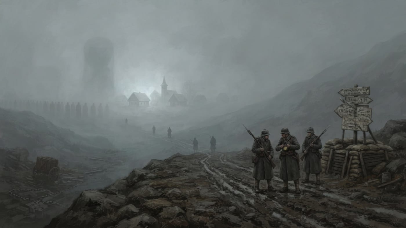 Fog Kingdoms — Fog Kingdoms, rendered as oil-painting.