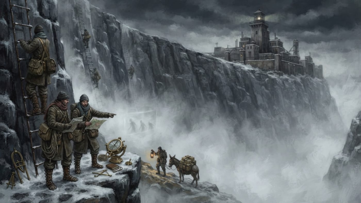 Fog-Scouts — Fog-Scouts, rendered as oil-painting.