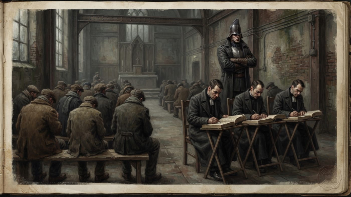 Foreign Church — Foreign Church, rendered as oil-painting.