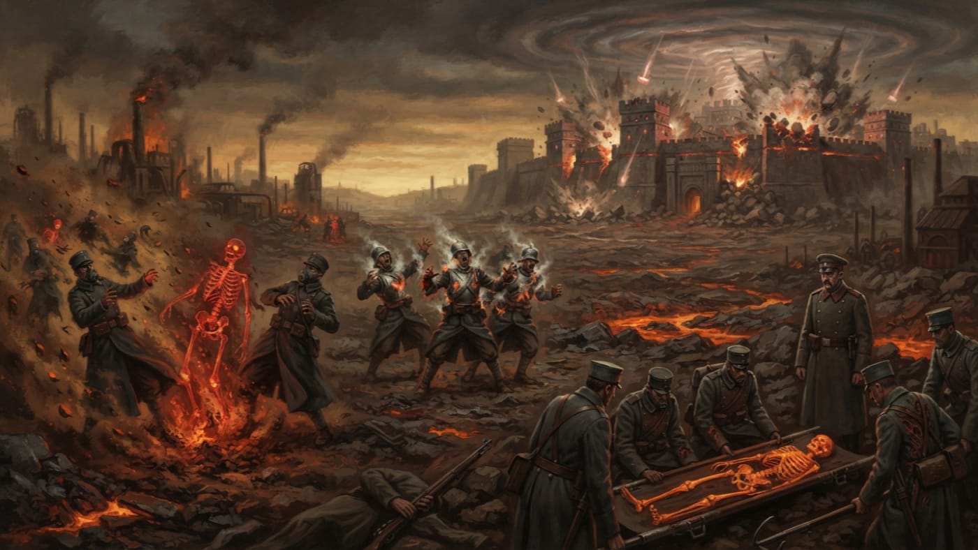 Forge Evocations — Forge Evocations, rendered as oil-painting.