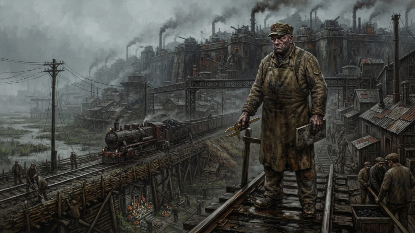 Forge-Master Oskar Rhone — Forge-Master Oskar Rhone, rendered as oil-painting.