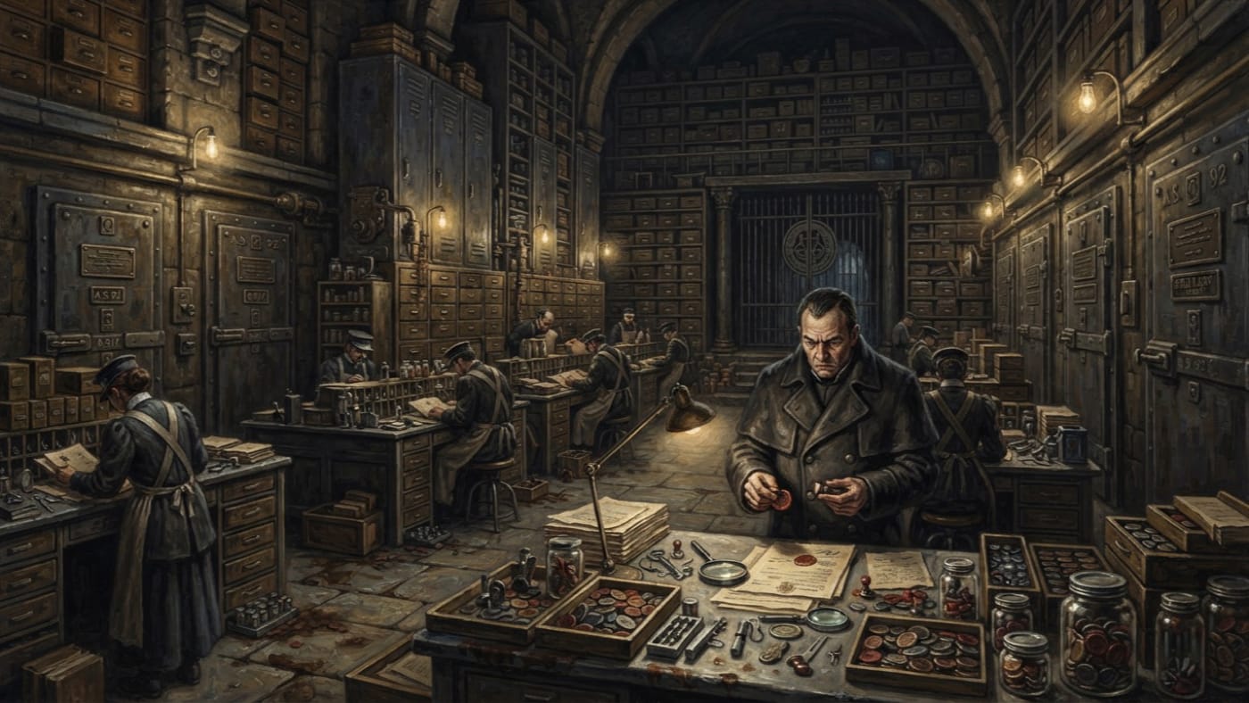 Forgery Archive — Forgery Archive, rendered as oil-painting.