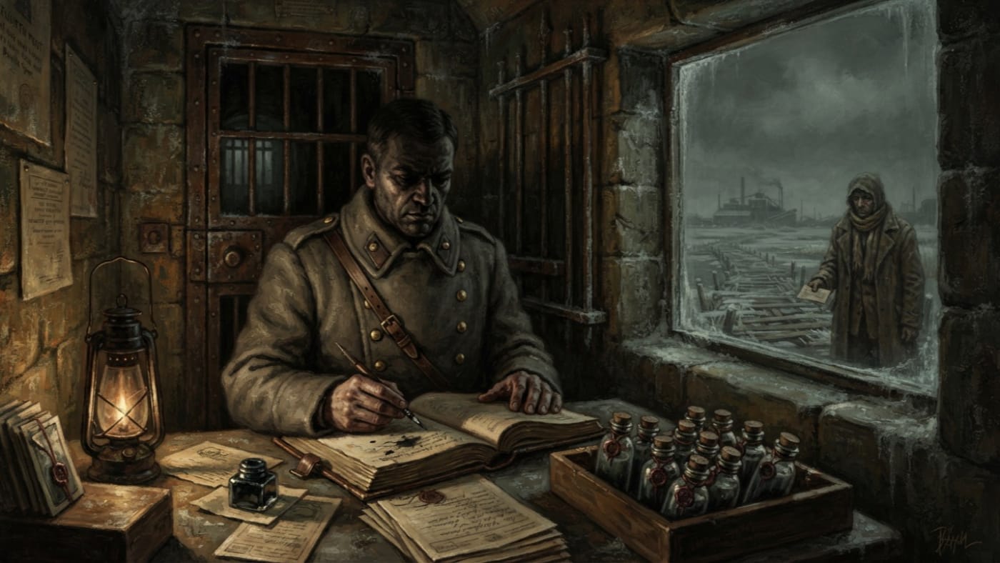 Fourth Post — Fourth Post, rendered as oil-painting.