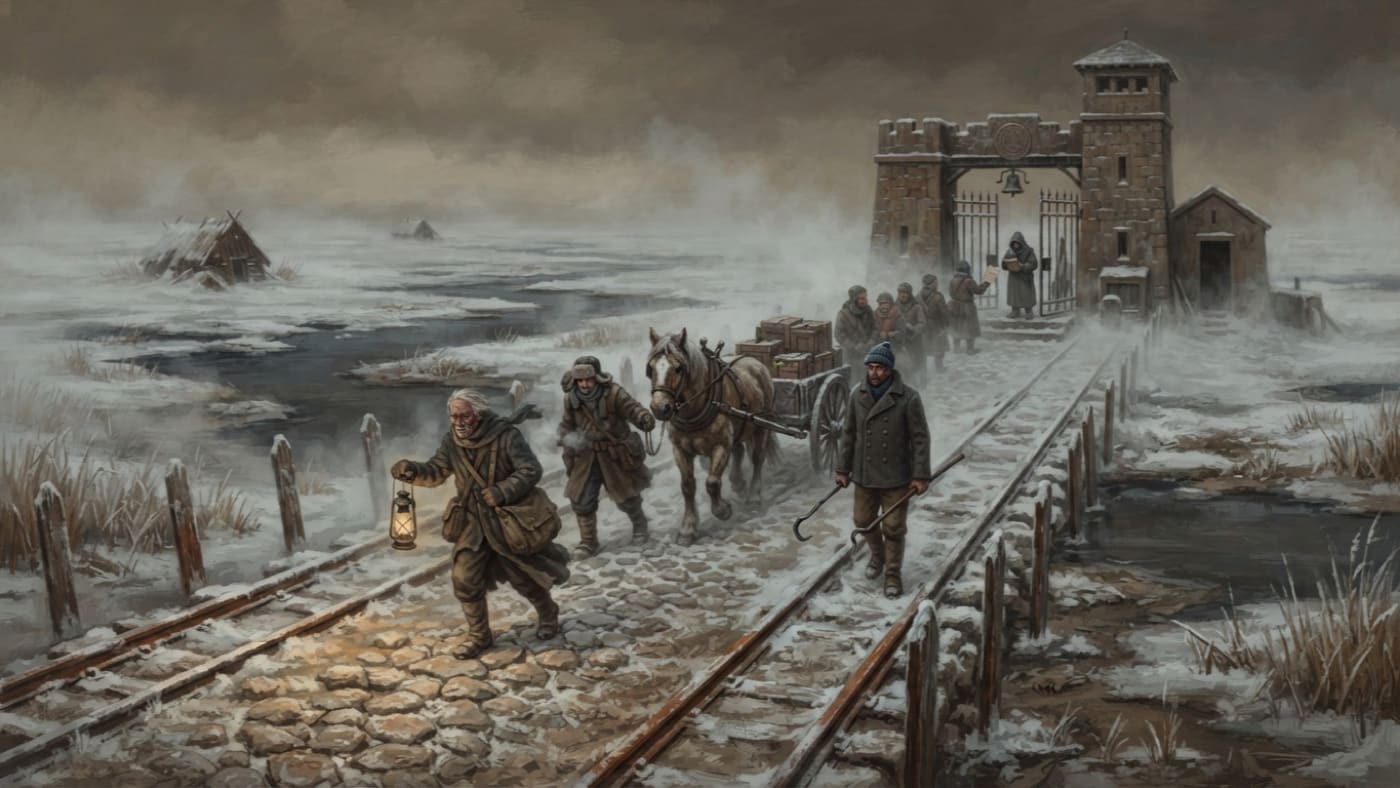 Frisian Flats — Frisian Flats, rendered as oil-painting.
