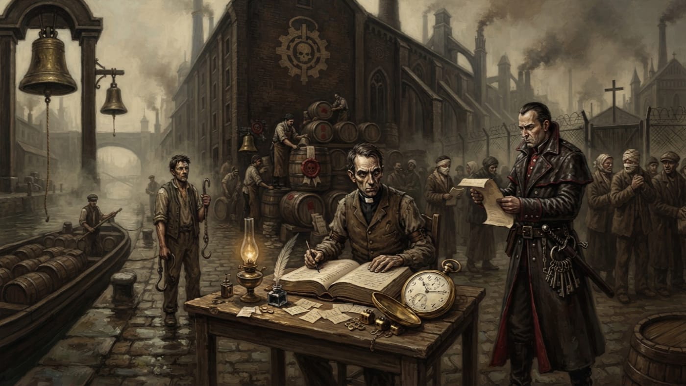 Futures Clerks — Futures Clerks, rendered as oil-painting.