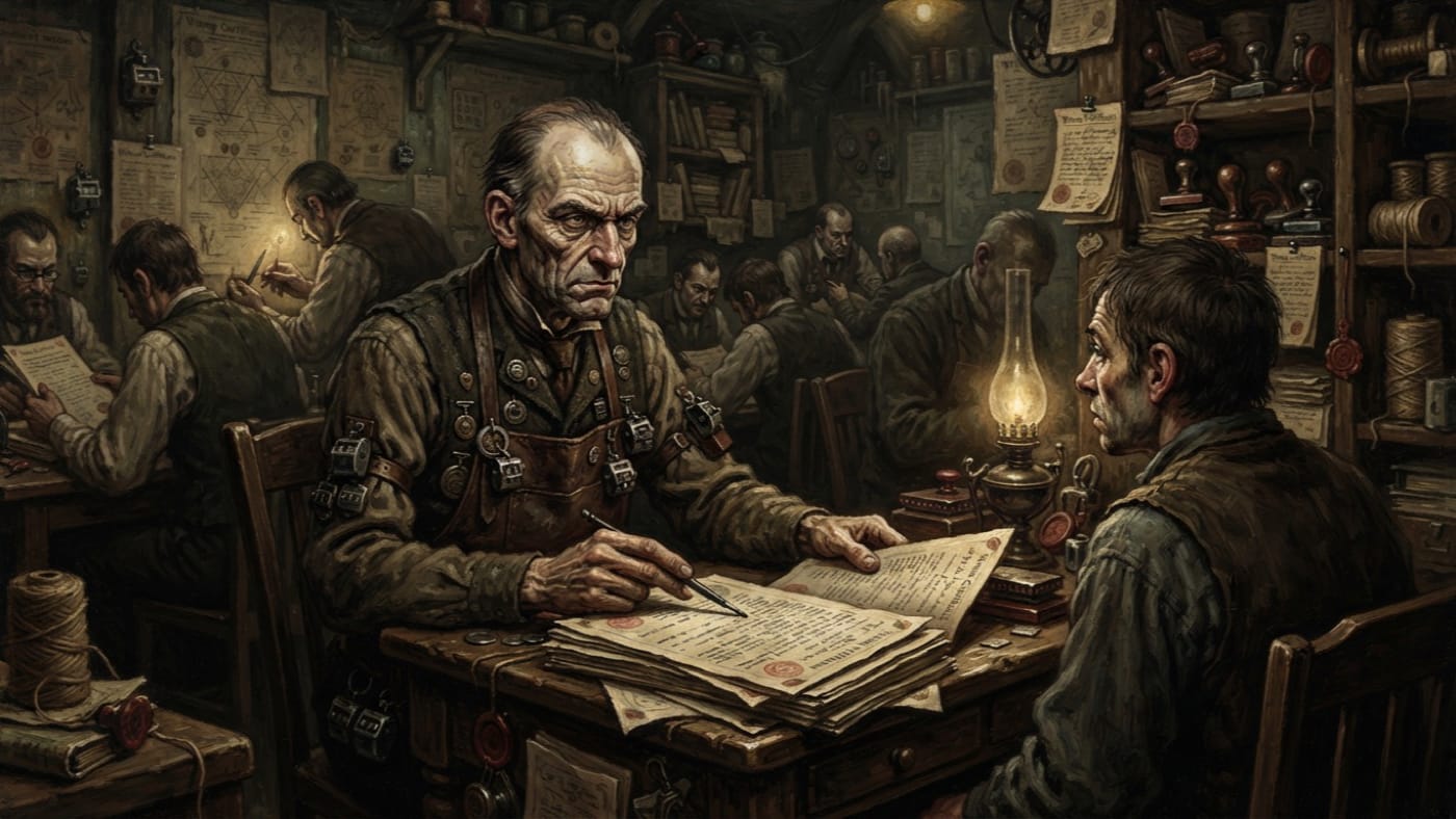 Garrik Two-Names — Garrik Two-Names, rendered as oil-painting.