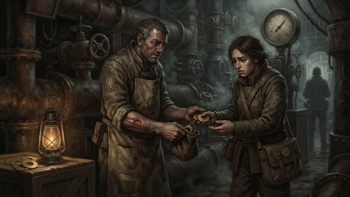 Gasket-Rings — Gasket-Rings, rendered as oil-painting.