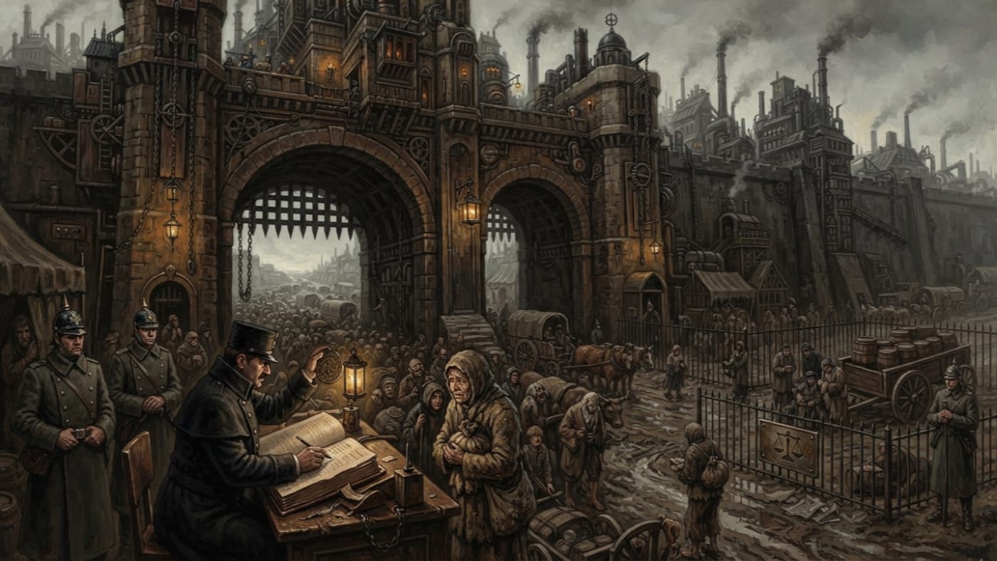 Gate and Bridge Tariffs — Gate and Bridge Tariffs, rendered as oil-painting.