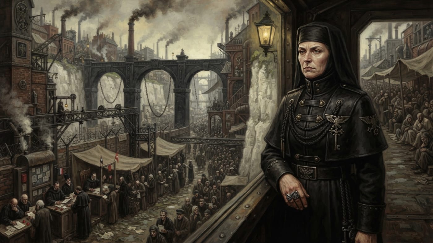 Gate-Canon Meral Voss — Gate-Canon Meral Voss, rendered as oil-painting.