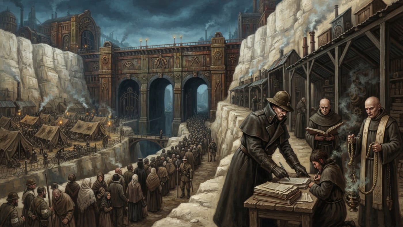 Gate Chapter of Griefgate — Gate Chapter of Griefgate, rendered as oil-painting.