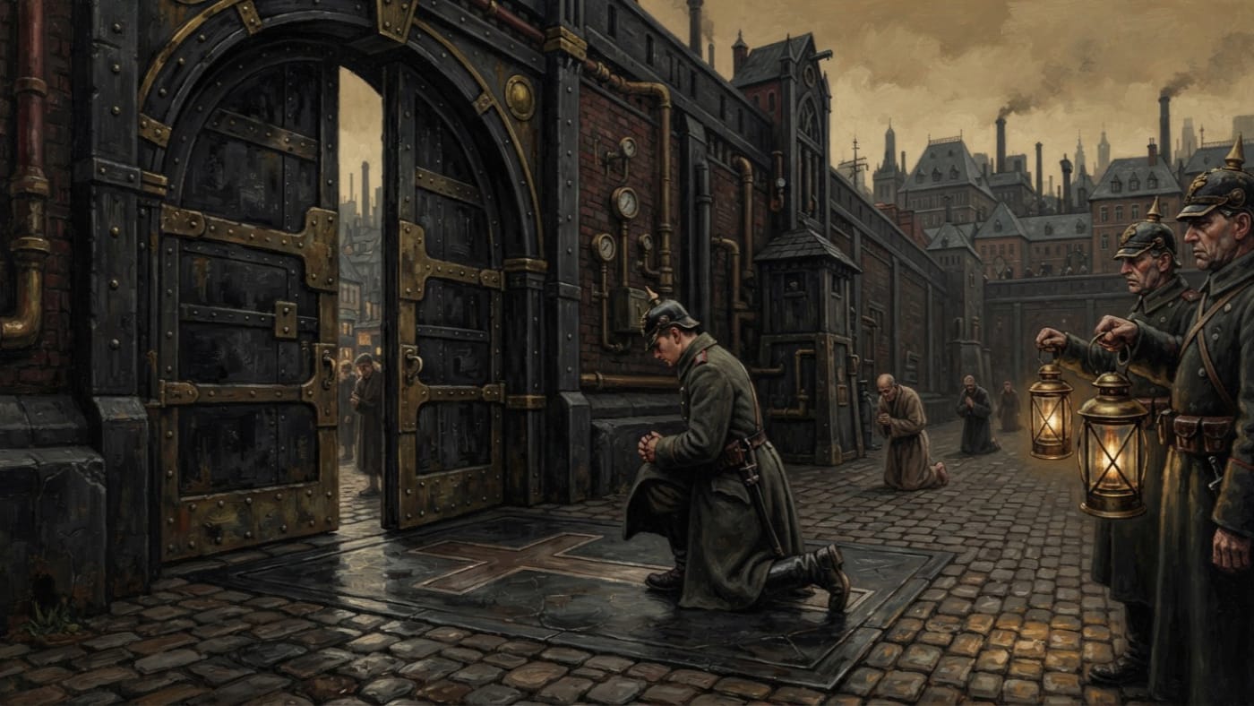 Gate Litany — Gate Litany, rendered as oil-painting.