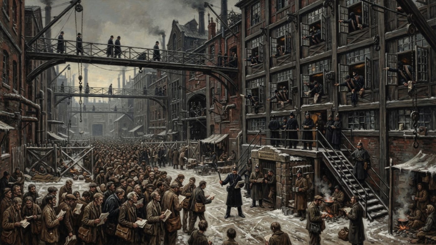 Gate Nine Commons — Gate Nine Commons, rendered as oil-painting.
