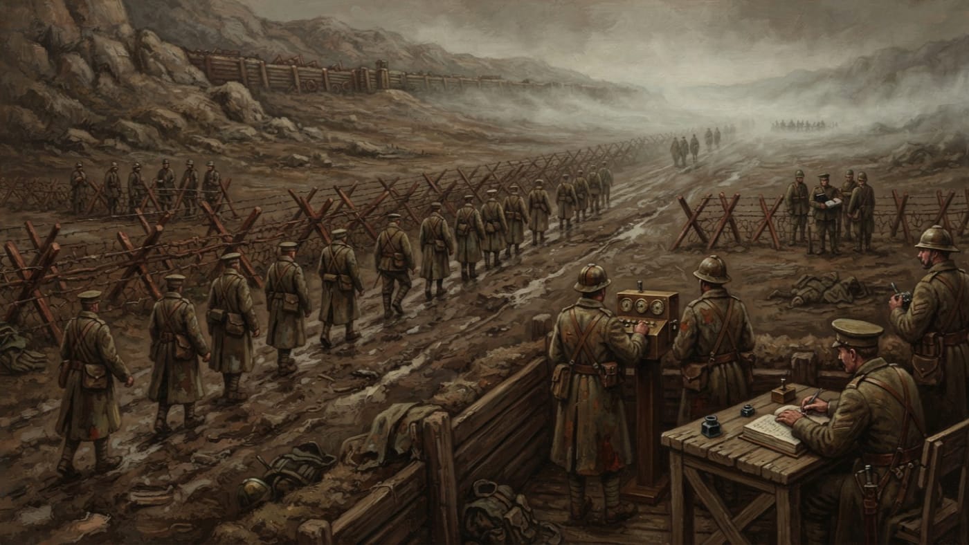 Gate Nineteen — Gate Nineteen, rendered as oil-painting.