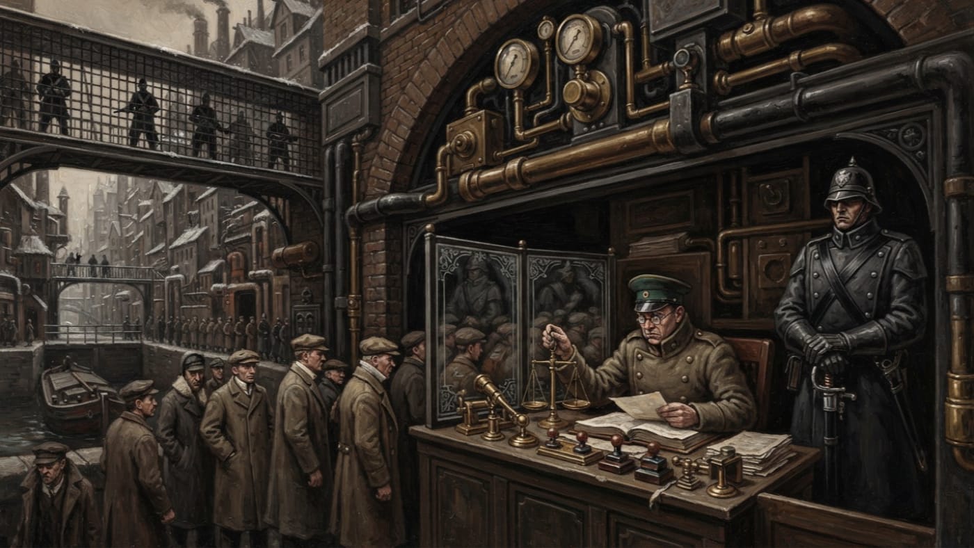Gate of Assay — Gate of Assay, rendered as oil-painting.