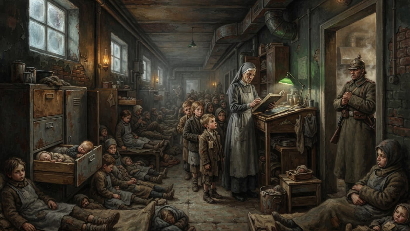 Foundling Winter — Foundling Winter, rendered as oil-painting.