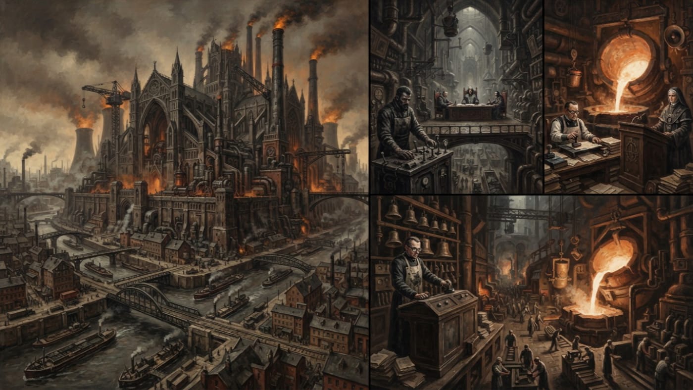 Furnace Basilica — Furnace Basilica, rendered as oil-painting.