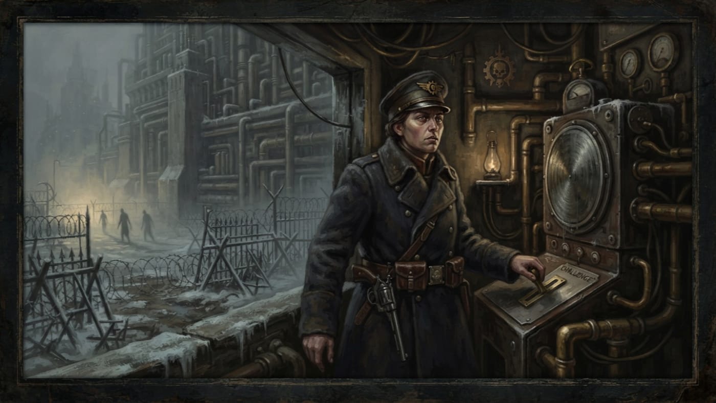 Gate Listener Voss — Gate Listener Voss, rendered as oil-painting.