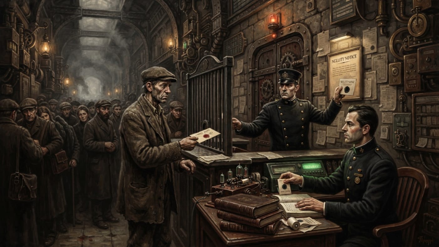 Gate-Nullity Liaison — Gate-Nullity Liaison, rendered as oil-painting.