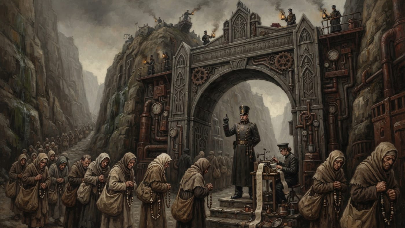 Gate of Clean Tongues — Gate of Clean Tongues, rendered as oil-painting.