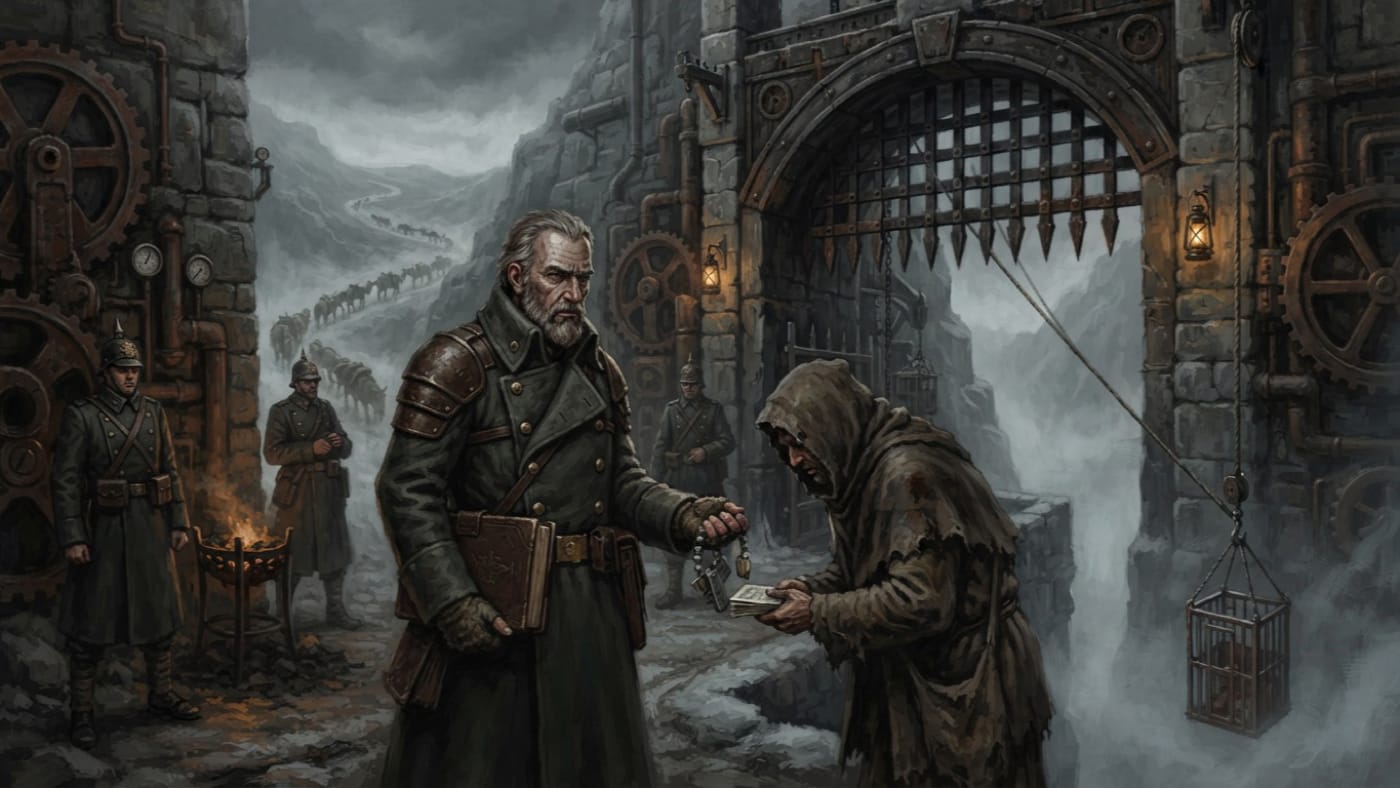Gate Provost Harn — Gate Provost Harn, rendered as oil-painting.