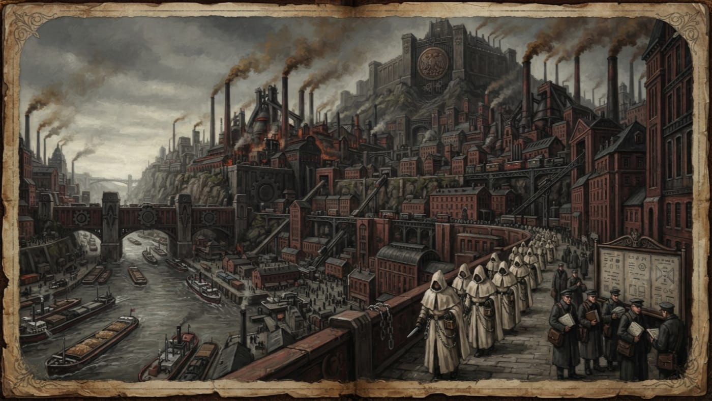 Germania — Germania, rendered as oil-painting.