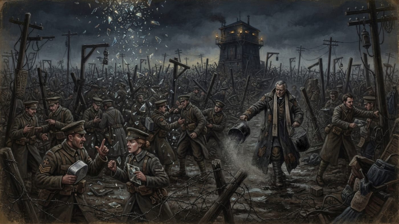 Glass Rain over Orchard Ring — Glass Rain over Orchard Ring, rendered as oil-painting.