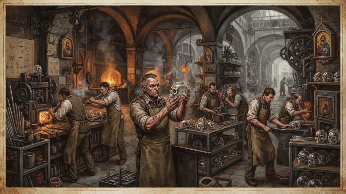Glasswright — Glasswright, rendered as oil-painting.