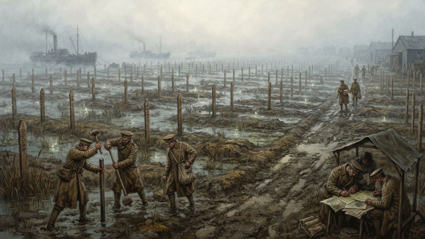 Glyphyard — Glyphyard, rendered as oil-painting.