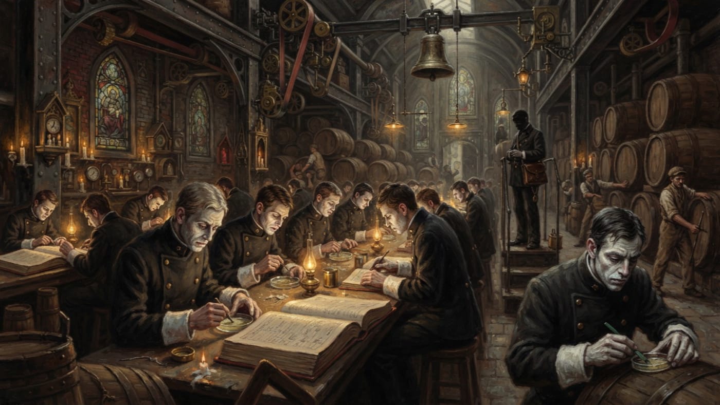 Graders' Quiet Union — Graders' Quiet Union, rendered as oil-painting.