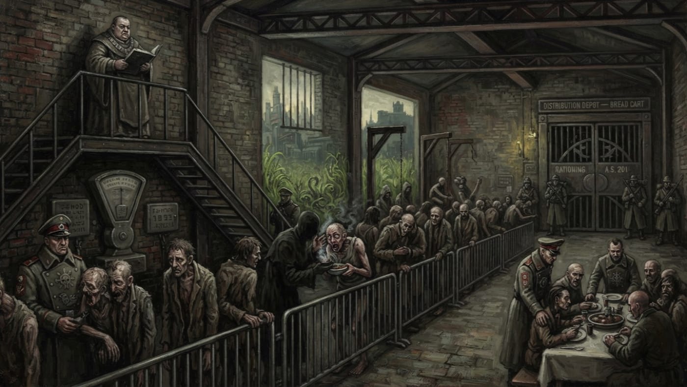 Gluttony — Gluttony, rendered as oil-painting.