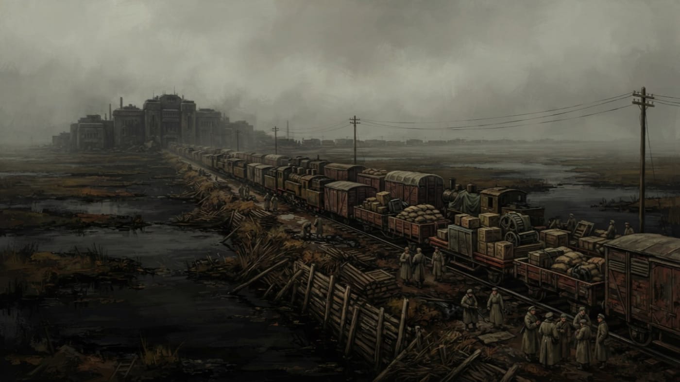 Grain Riots of the Drava corridor — Grain Riots of the Drava corridor, rendered as oil-painting.