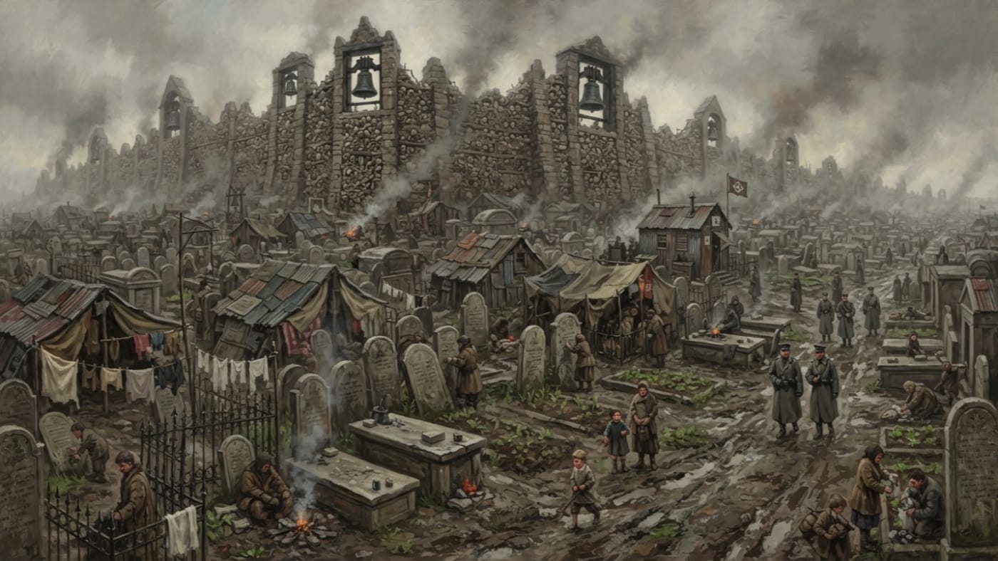 Grave-Fields — Grave-Fields, rendered as oil-painting.