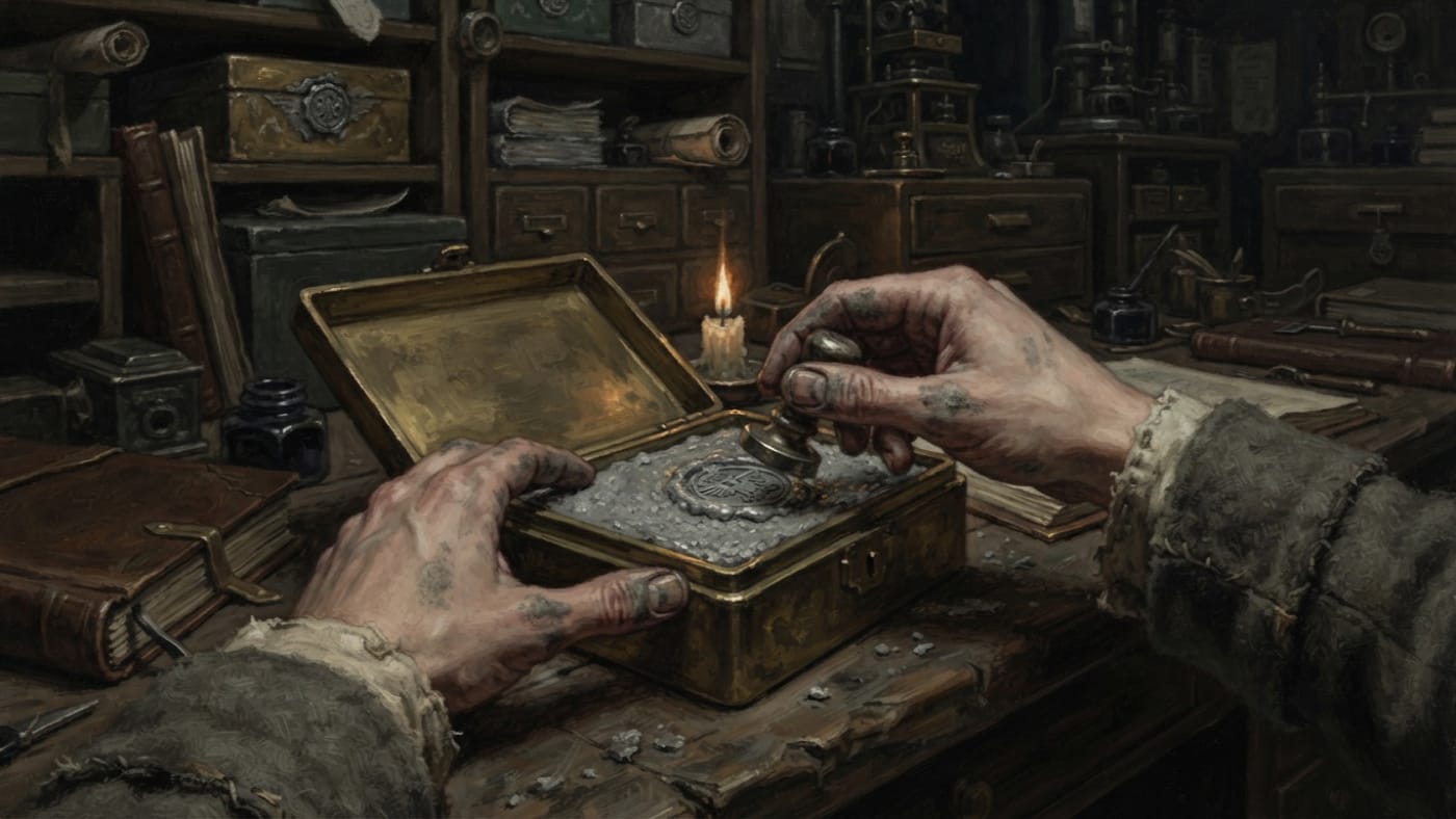 Grave-Wax — Grave-Wax, rendered as oil-painting.