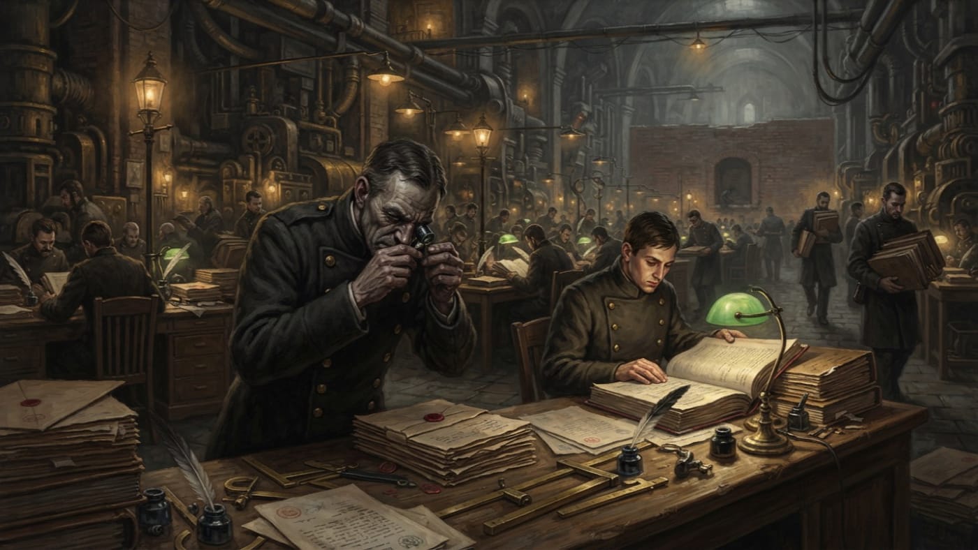 Great Audit Purge — Great Audit Purge, rendered as oil-painting.