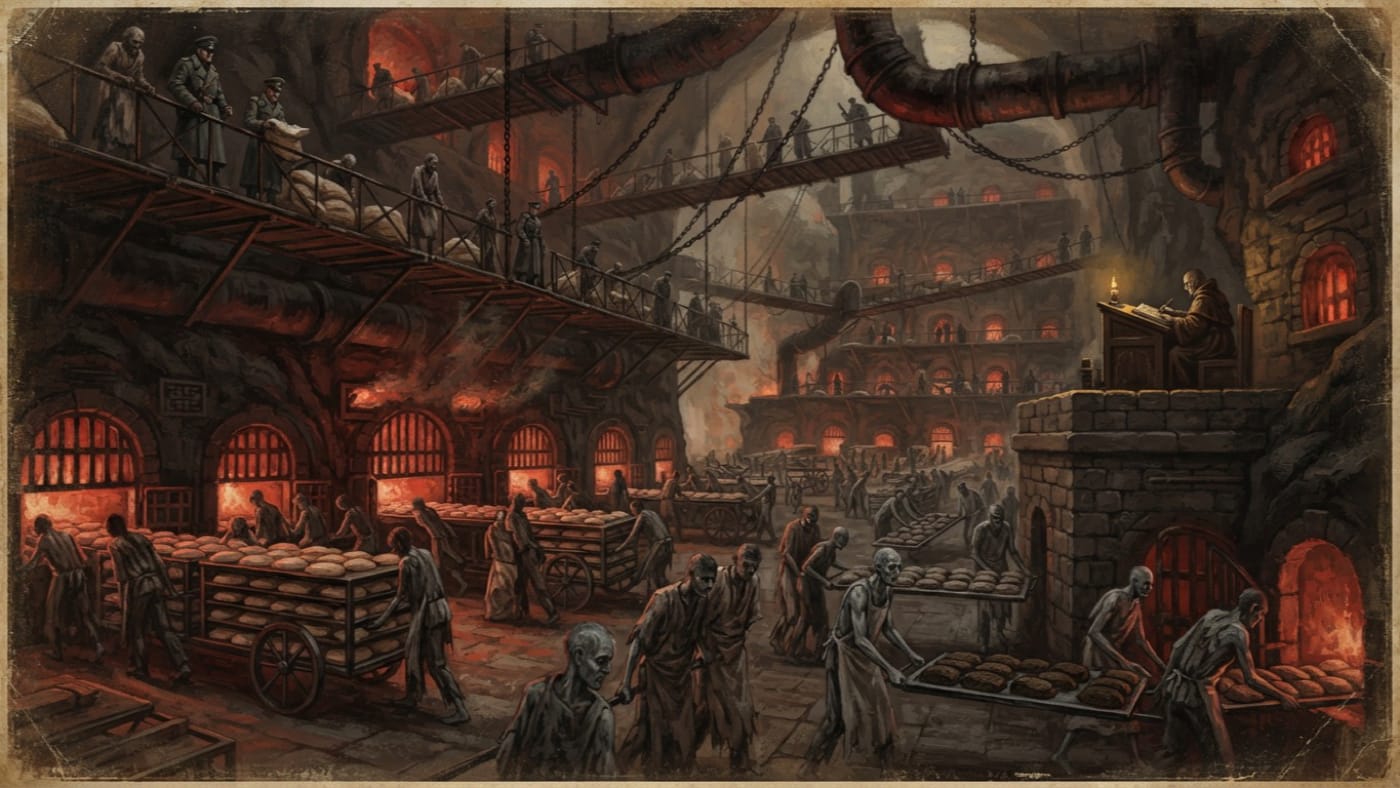 Great Ovens of Vesta — Great Ovens of Vesta, rendered as oil-painting.